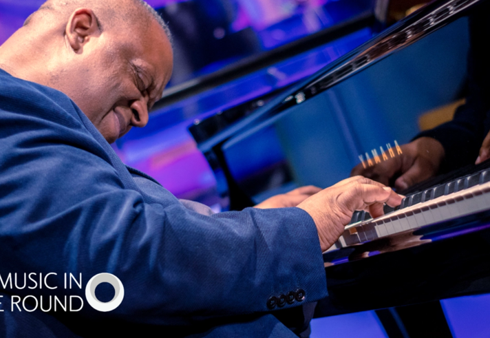 Julian Joseph playing piano.