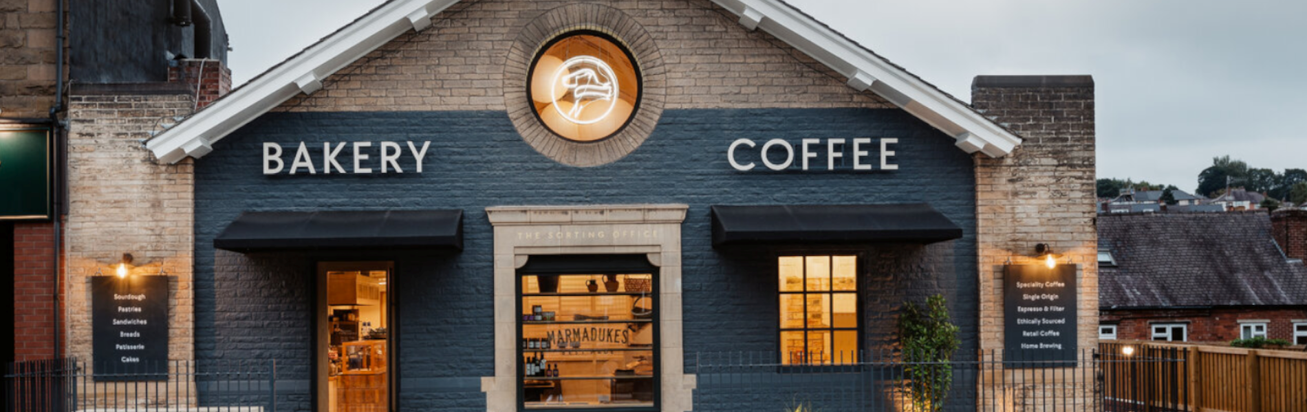 The exterior of Marmadukes - The Sorting Office.