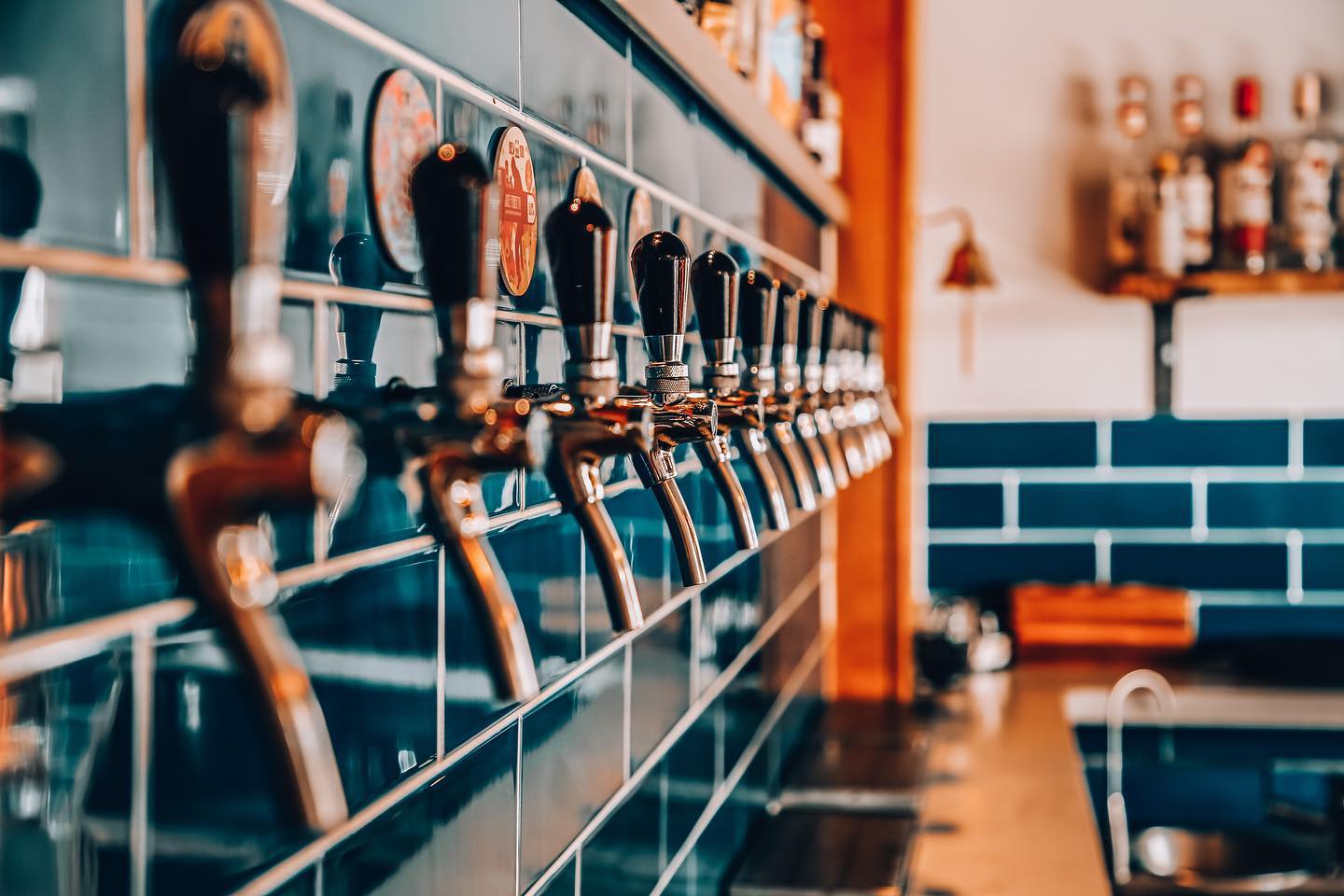 Beer taps at the Two Thirds Beer Co.
