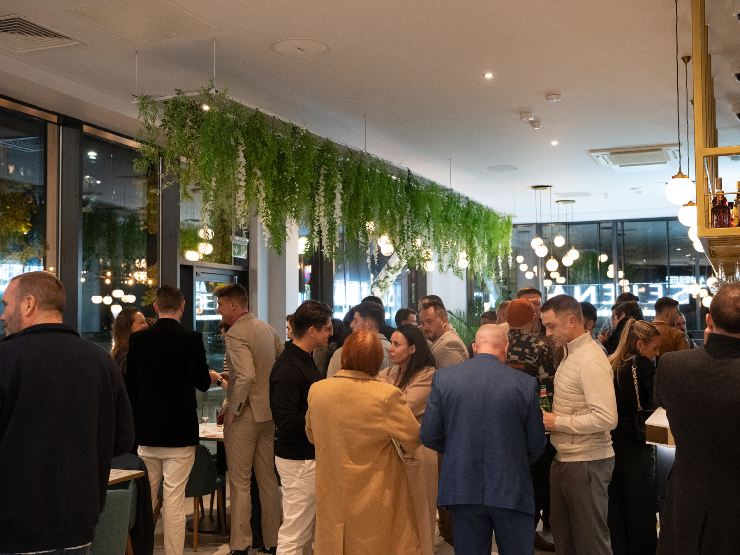 People enjoying at night out at Selena Bar & Kitchen.