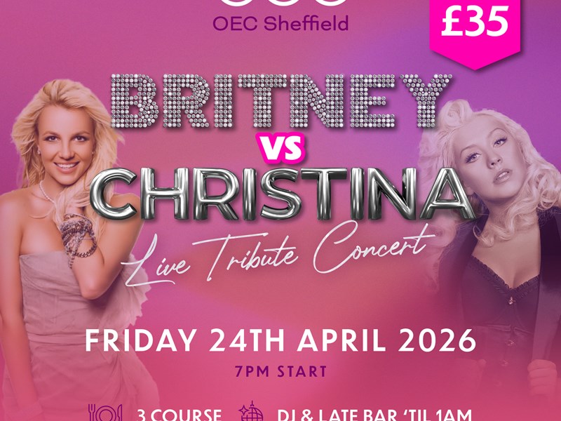Poster for the event featuring Britney and Christina.