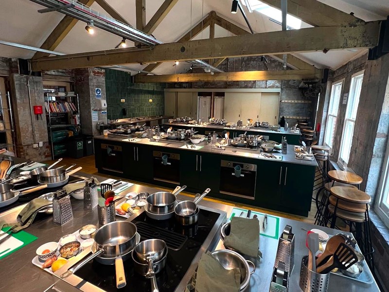 The kitchen at the Blend Culinary Foundation.