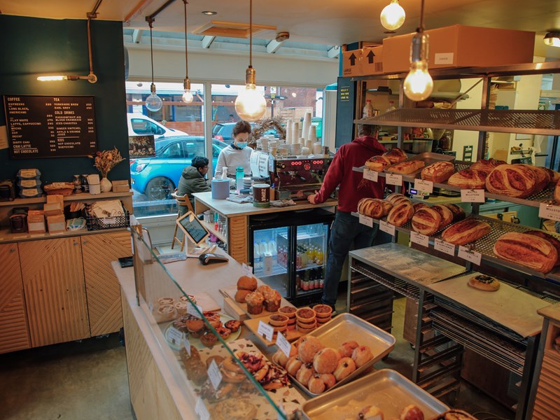 Inside Forge Bakehouse .