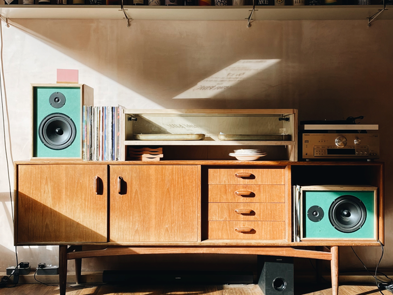 The interior of the coffee shop and restaurant Elm.