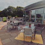 Outside seating area at Dukes in the Park