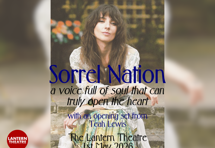 Promo image for the event featuring a shot of the artist Sorrel Nation.