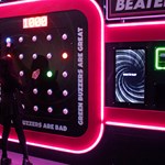 A person playing one of the games at Gameshow All Stars.