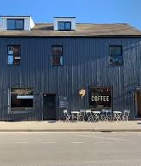 The exterior of Gaard Coffee House