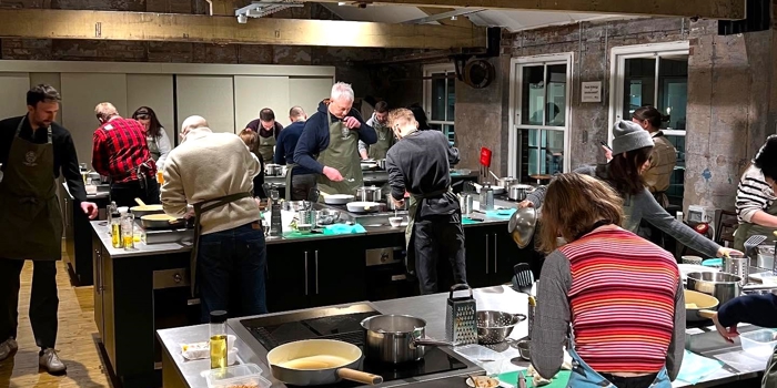 A cookery workshop at the Blend Culinary Foundation.