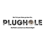 The Plughole logo with the letter 'o' replaced with the image of a plug hole.