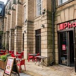 The entrance to Pho Sheffield in Leopold Square.
