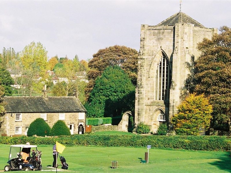 One of the holes on the Beauchief Golf Course.