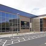 The exterior of Graves Health and Sports Centre.