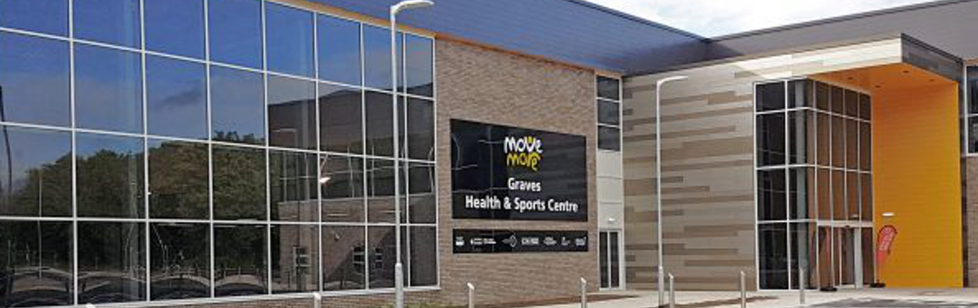 The exterior of Graves Health and Sports Centre.