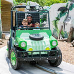 The Jurassic Jeeps at Gulliver's Valley Resort.