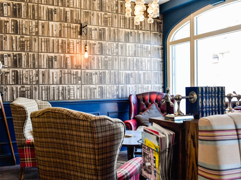 Interior of The Tickled Trout.