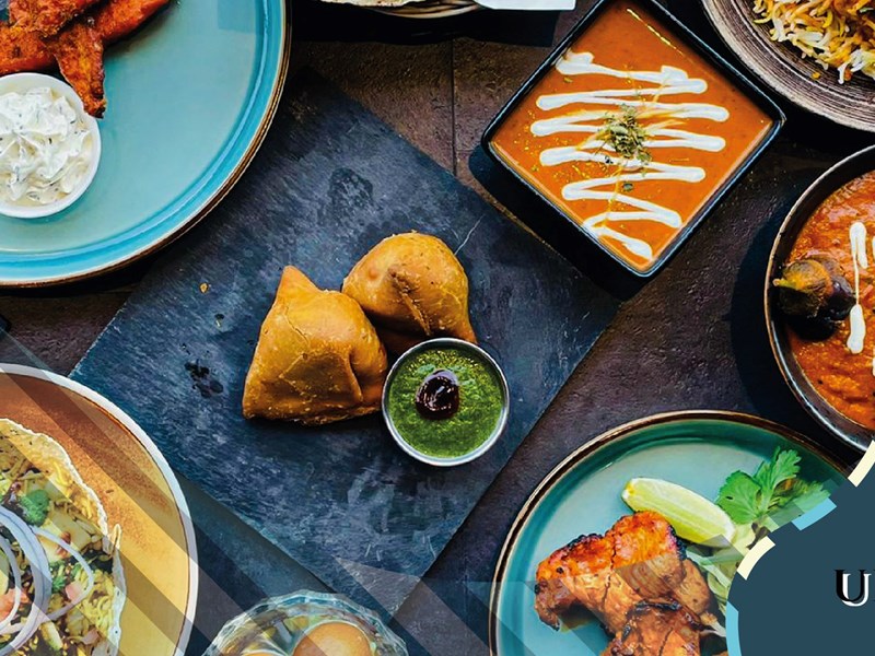 Plates of food at Urban Choola.