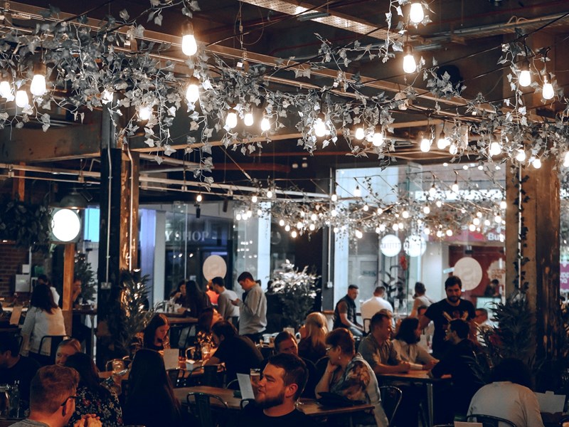 The interior of Sheffield Plate.