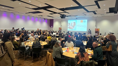 people in a room attending the Business Sheffield event