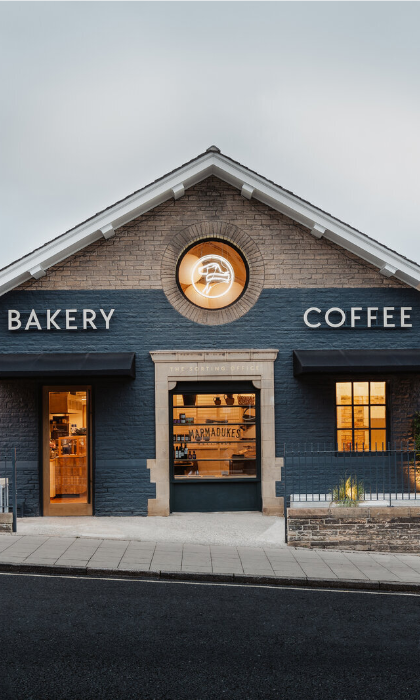 The exterior of Marmadukes - The Sorting Office.