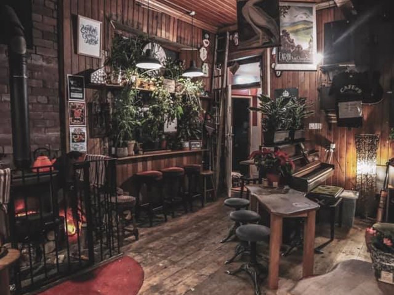 The interior of Cafe #9.