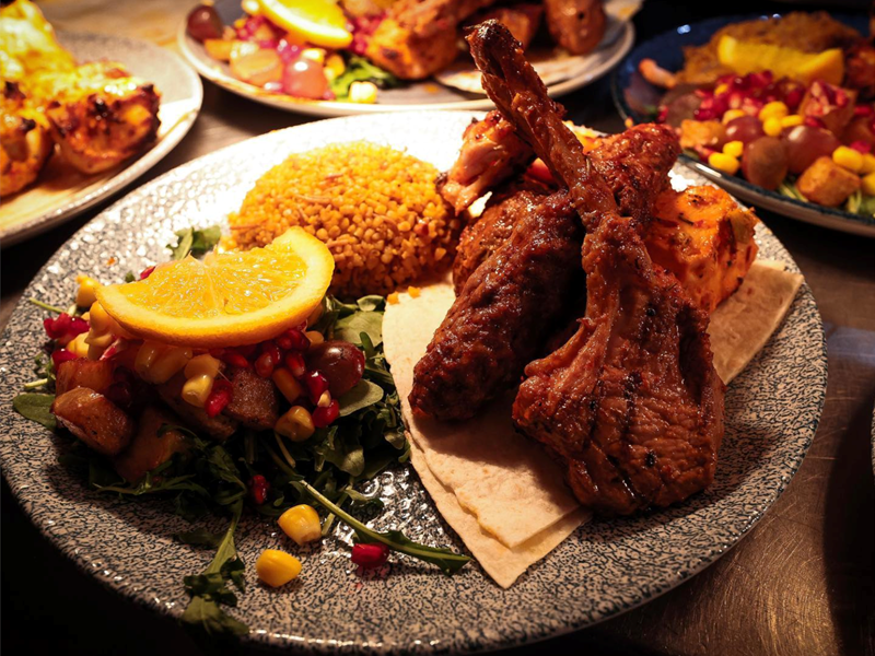 Food at Enver's Turkish Grill