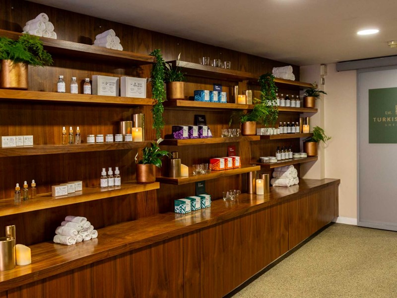 aromatherapy shop area of Spa 1877