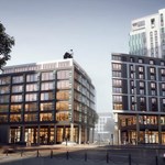 A computer generated image of New Era Square in Sheffield.