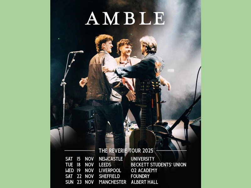 Poster for the Amble gig at the Foundry.