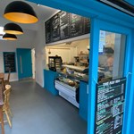 Inside the cafe at Heeley City Farm.