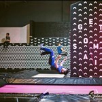 People having fun and jumping on trampolines at Jump Inc.