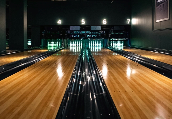 Ten pin bowling at Clubhouse.