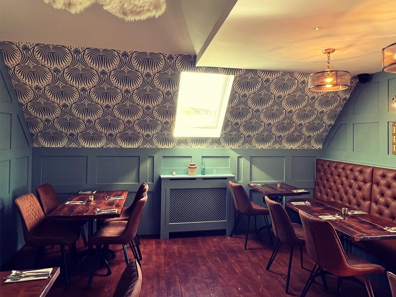 The interior of the bar & bistro Assembly.