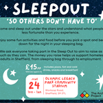 Poster for the Archer Project Sleep Out event.