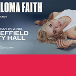 Promo poster for the Paloma Faith tour with a photo of Paloma Faith lying on the ground looking towards the camera.