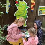 Children having fun doing crafts at the Tropical Butterfly House Wildlife Conservation Park.