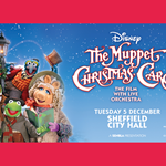Promo poster for The Muppet Christmas Carol featuring muppets dressed as characters from Dickens' 'A Christmas Carol'.