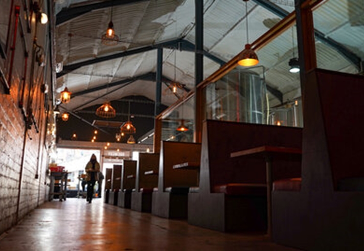 Interior of the Triple Point Brewery & Bar.