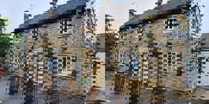 The exterior of the Three Merry Lads.