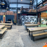 Interior of the Heist Brew Co.