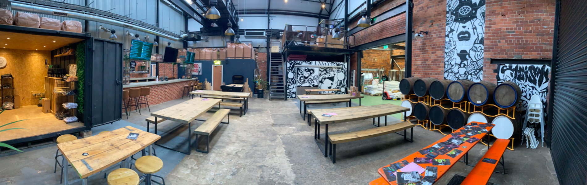 Interior of the Heist Brew Co.