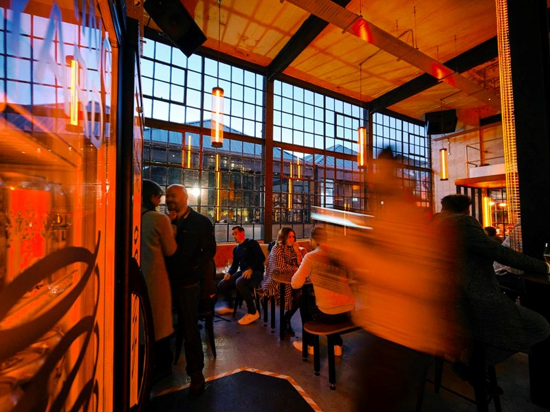 Interior of Factory Floor.