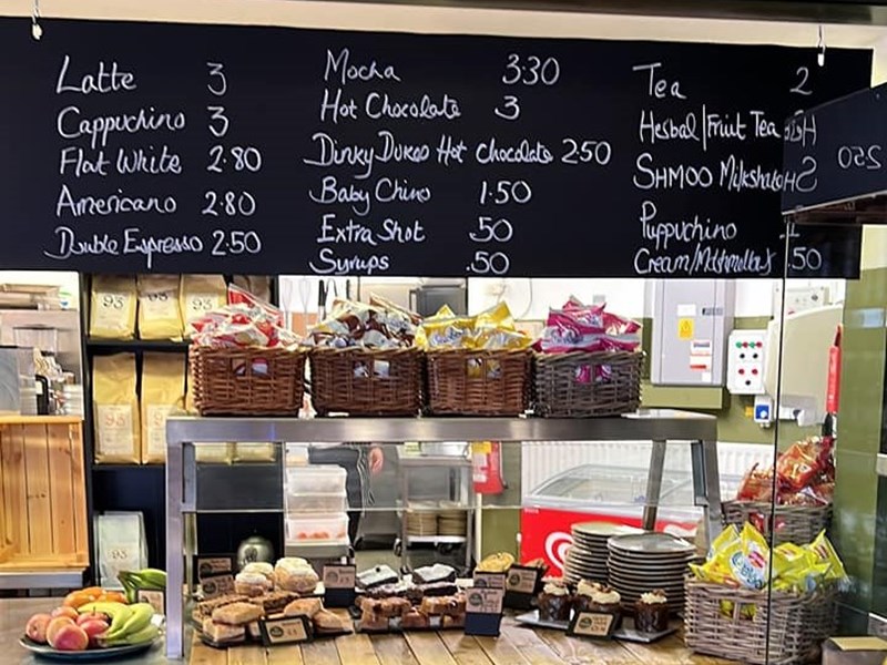 Cake counter at Dukes in the Park