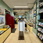 Inside the Pete McKee shop at Leah's Yard 