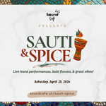 Poster for the event listing the date, time and venue along side pictures of the performers.