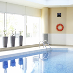 Small indoor pool area .