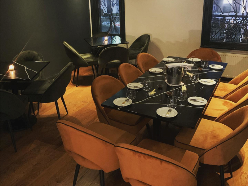 Seating at Gills & Co.