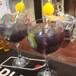 Two drinks stood on the bar at The Centre Spot