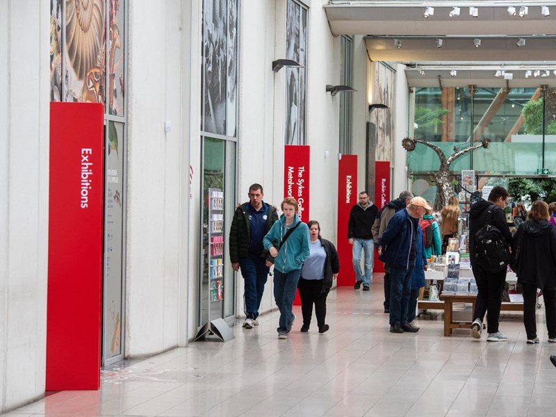 Inside the Millennium Gallery.
