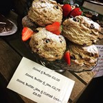 Scones on display at the Millhouses Park Cafe.